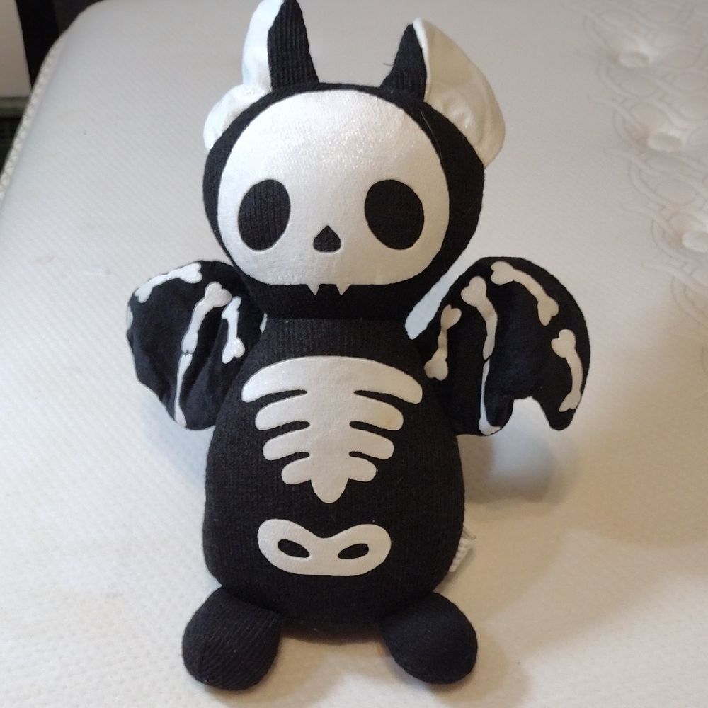 Halloween Plush Skeleton Bat Figure